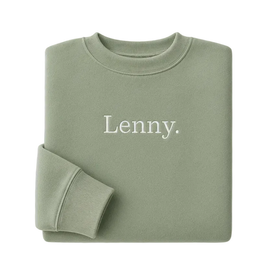 Personalised children's embroidered name sweatshirt - Boog and Bear