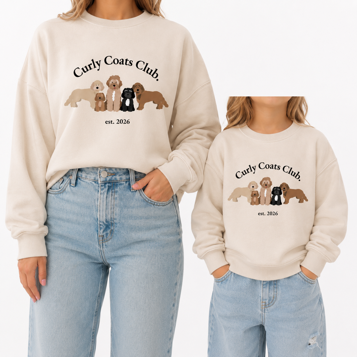 Curly Coats Club Printed Kids' Sweater