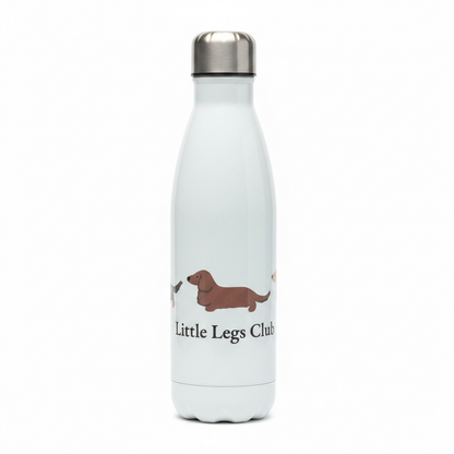 Little Legs Club 25oz Stainless Steel Flask | Hot & Cold Drinks | Dachshund Design | Dog Lover Gift | Gift Boxed