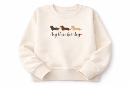 'Hey There Hotdog' Personalised Mini Sweater