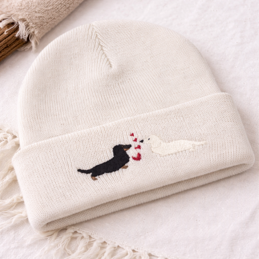 Hugo and Ted 'Love Heart' Embroidered Beanie