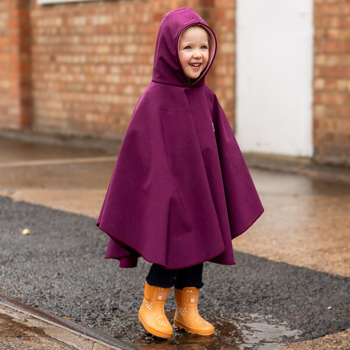 'Wet Weather Club' Children's Waterproof Rainfleece Rain Ponchos Boog and Bear