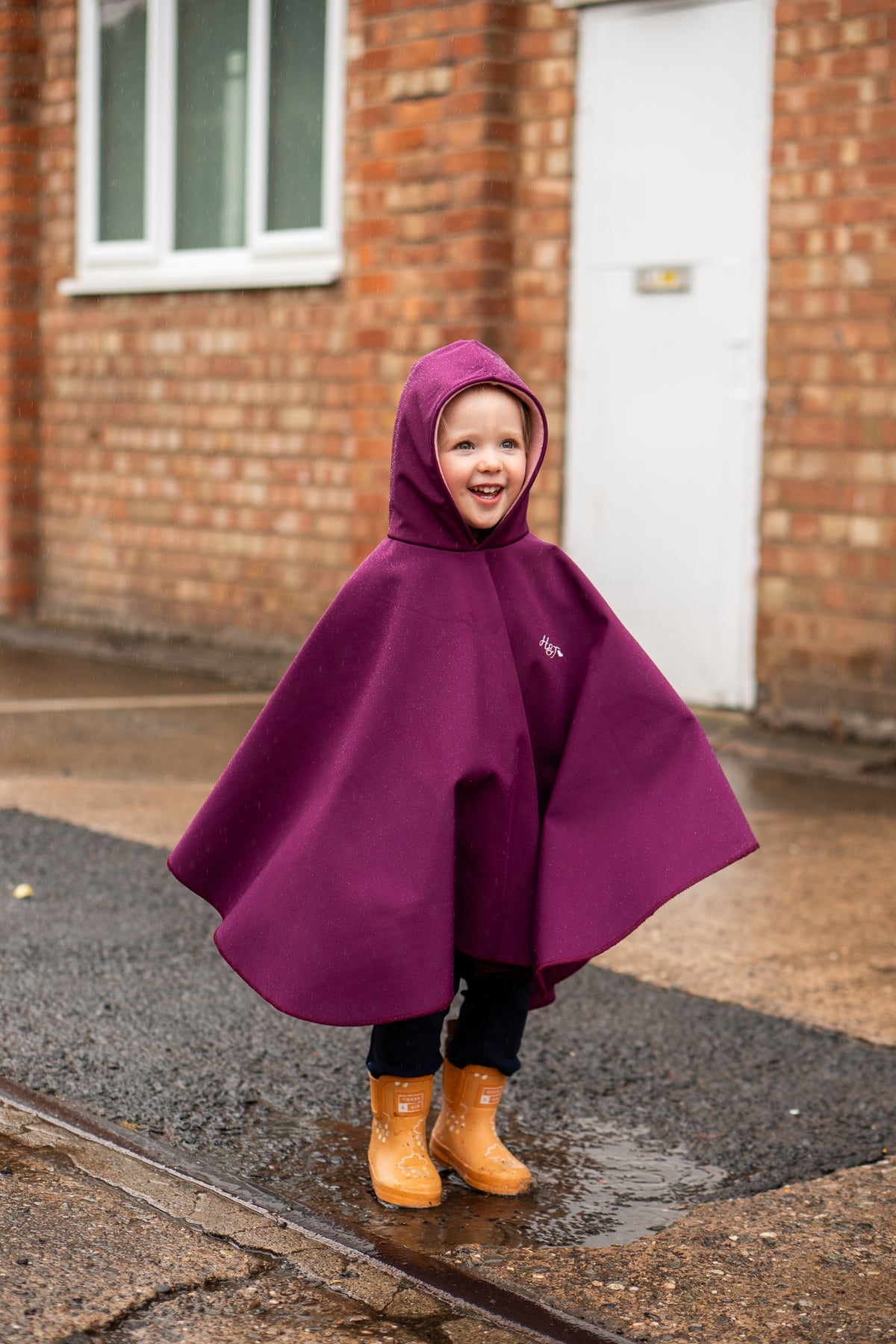 'Wet Weather Club' Children's Waterproof Rainfleece Rain Ponchos Boog and Bear