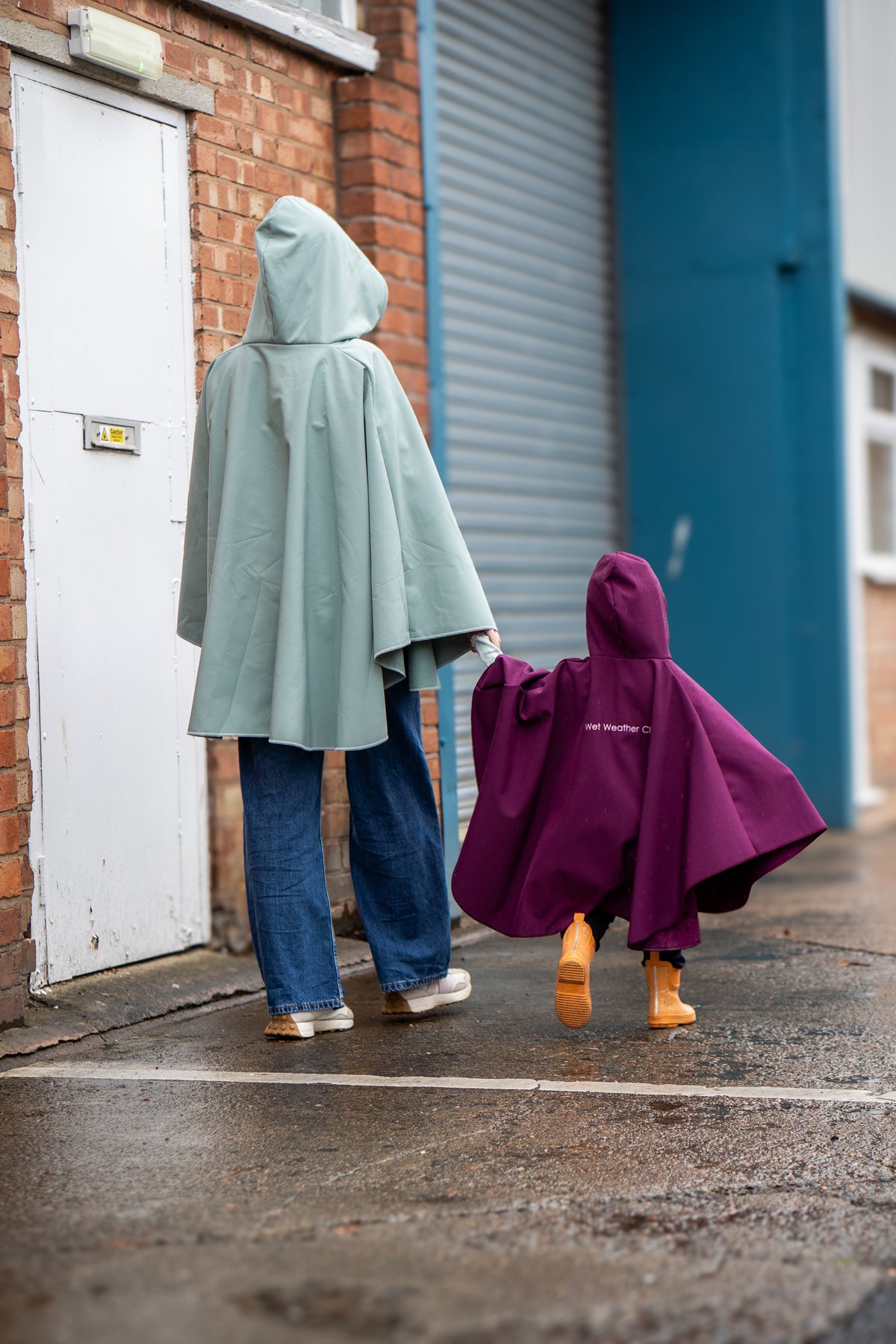 'Wet Weather Club' Children's Waterproof Rainfleece Rain Ponchos Boog and Bear