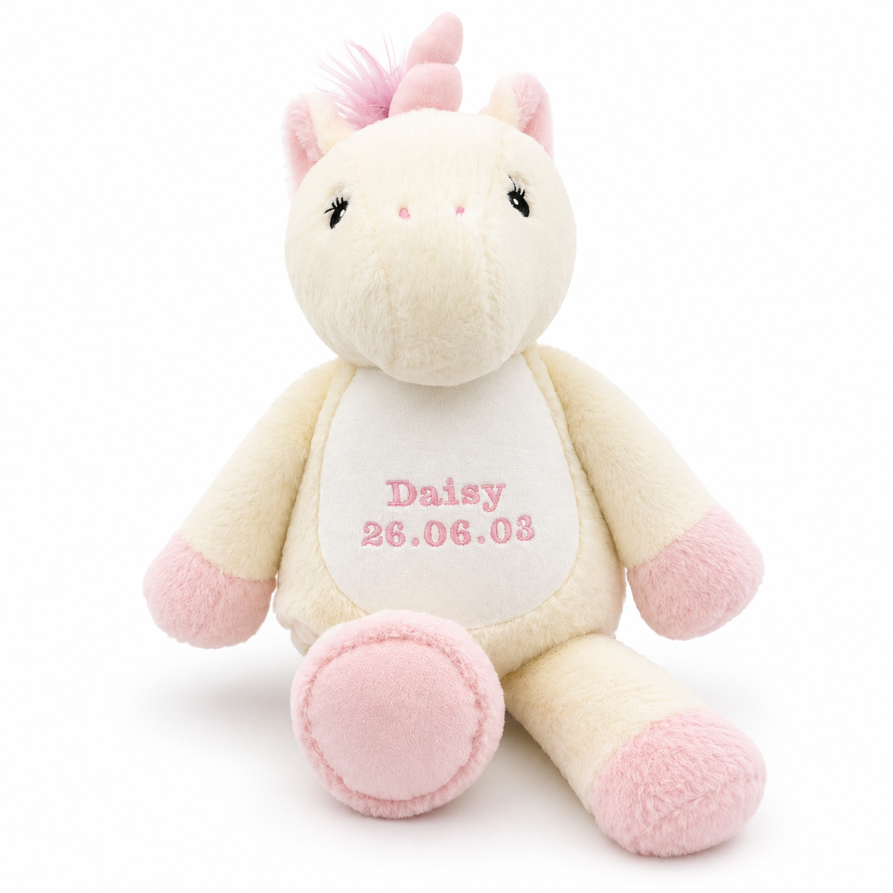 Personalised Tummi Bear® | Embroidered Soft Toy | Unicorn, Dinosaur, Giraffe or Lamb | Birthday & Keepsake Gift