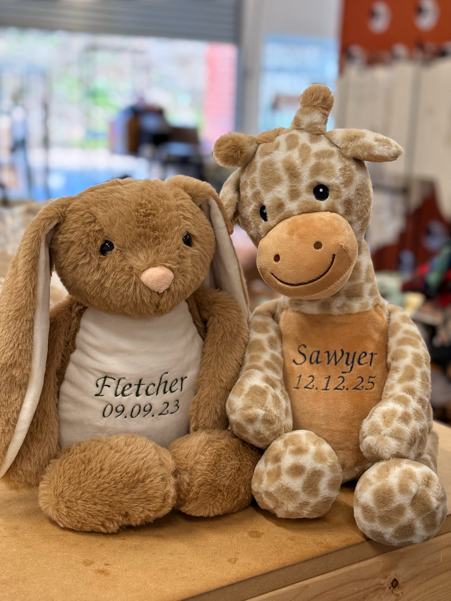 Personalised Tummi Bear® | Embroidered Soft Toy | Unicorn, Dinosaur, Giraffe or Lamb | Birthday & Keepsake Gift