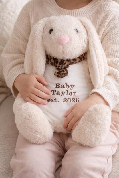Personalised Tummi Bear® | Embroidered Soft Toy | Unicorn, Dinosaur, Giraffe or Lamb | Birthday & Keepsake Gift
