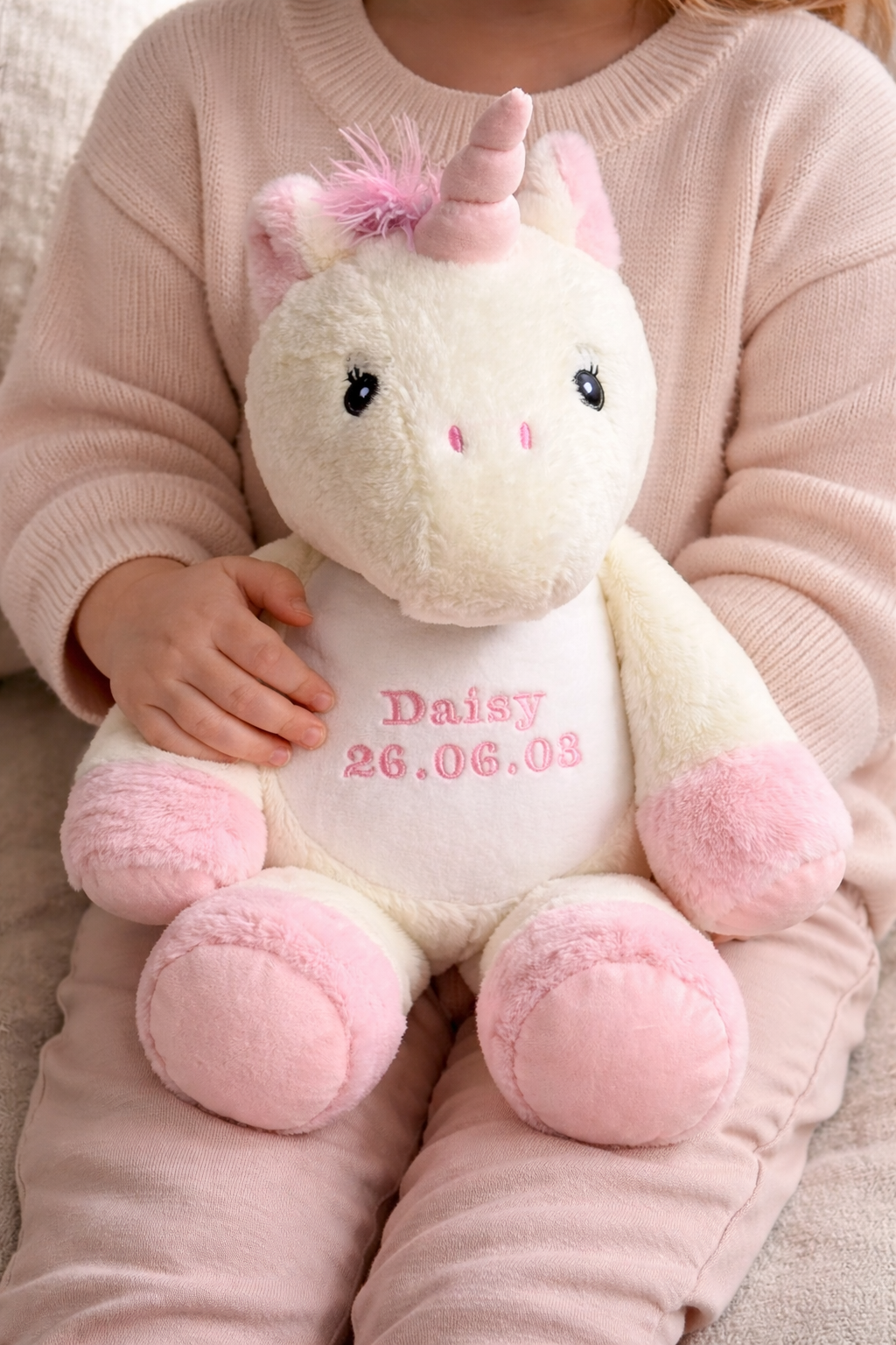 Personalised Tummi Bear® | Embroidered Soft Toy | Unicorn, Dinosaur, Giraffe or Lamb | Birthday & Keepsake Gift