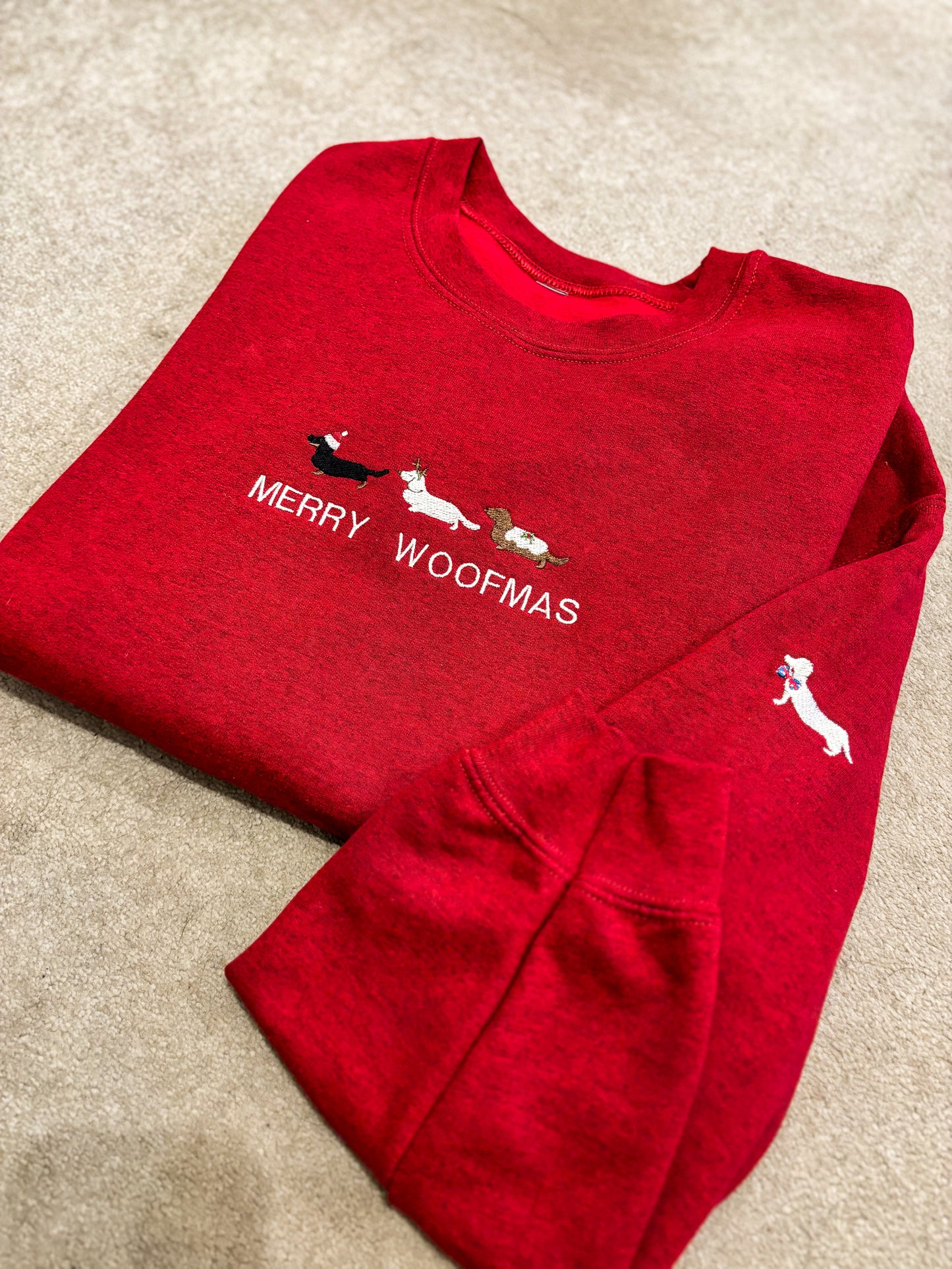 'Merry Woofmas' Personalised Sweater