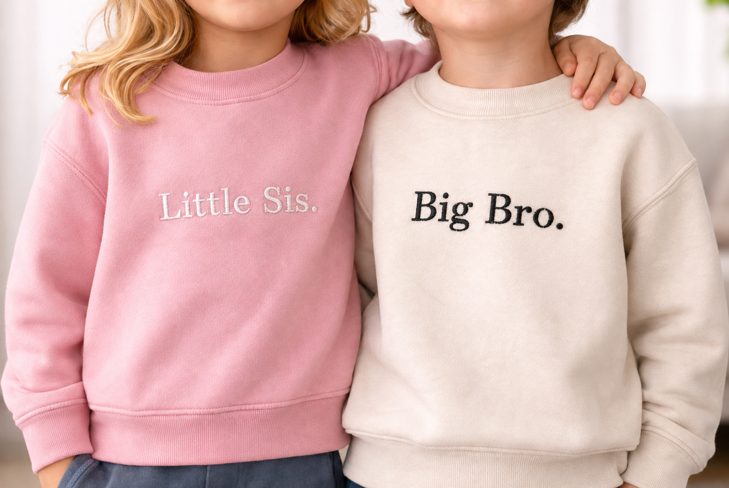 Personalised Mini Sweater | Fully Custom Embroidered Children's Sweatshirt | Kids Gift