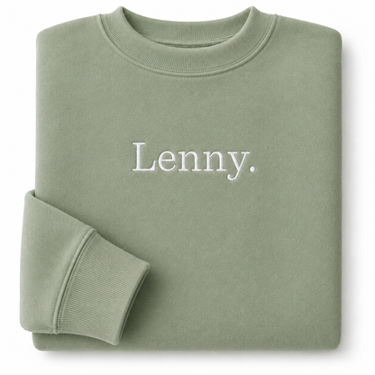 Personalised Adult's Sweater | Fully Custom Embroidered Sweatshirt | Unisex Gift | Sizes XS and Above