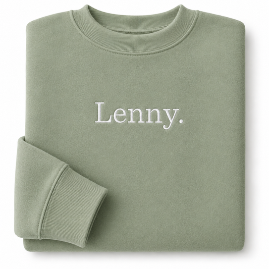 Personalised Mini Sweater | Fully Custom Embroidered Children's Sweatshirt | Kids Gift