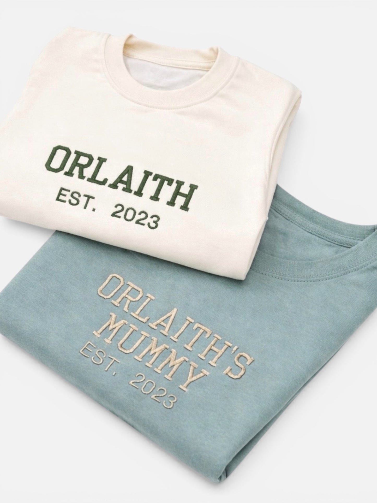 Mama and Me Personalised Varsity Adult Sweaters