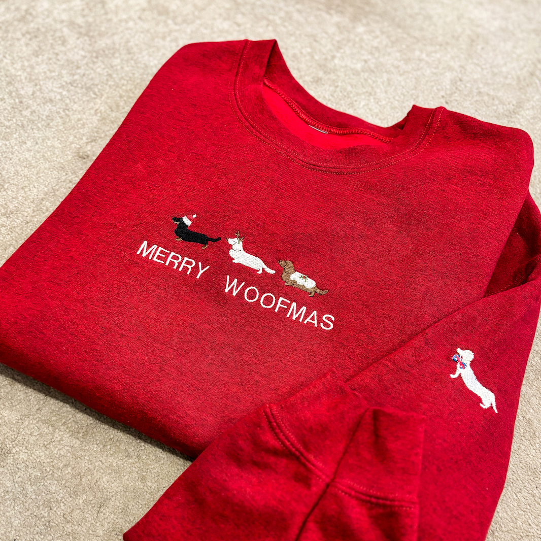 'Merry Woofmas' Personalised Sweater