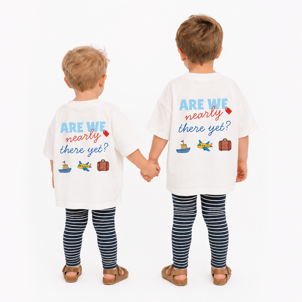 'Are We Nearly There Yet?' Kids Holiday Printed T-Shirt - Boog and Bear