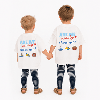'Are We Nearly There Yet?' Kids Holiday Printed T-Shirt - Boog and Bear