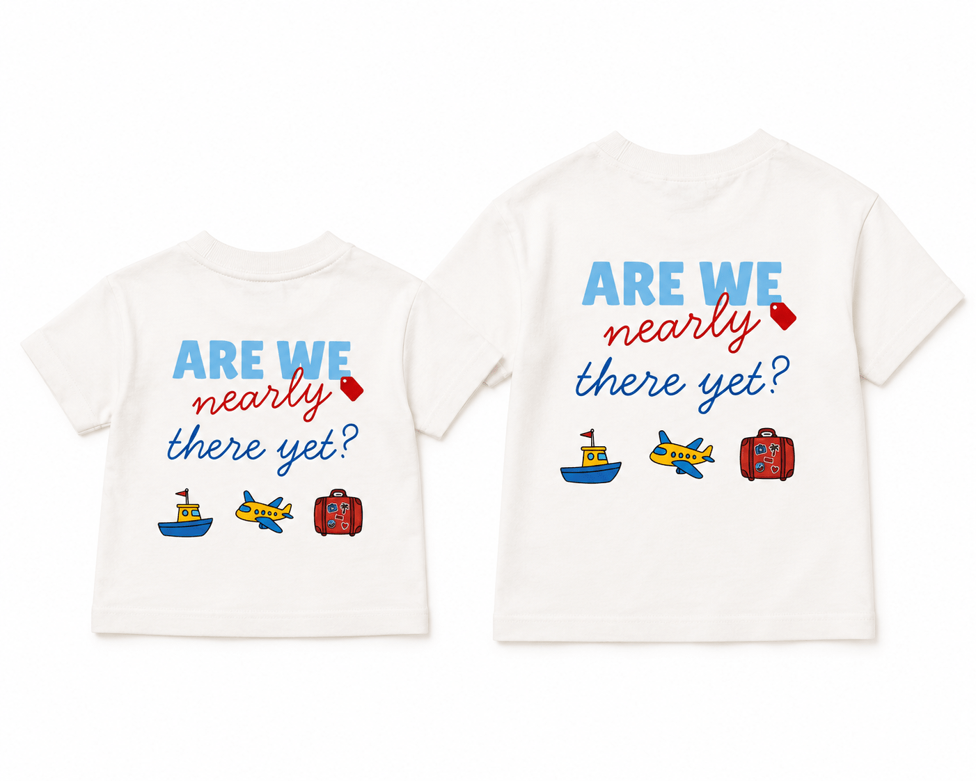 'Are We Nearly There Yet?' Kids Holiday Printed T-Shirt - Boog and Bear