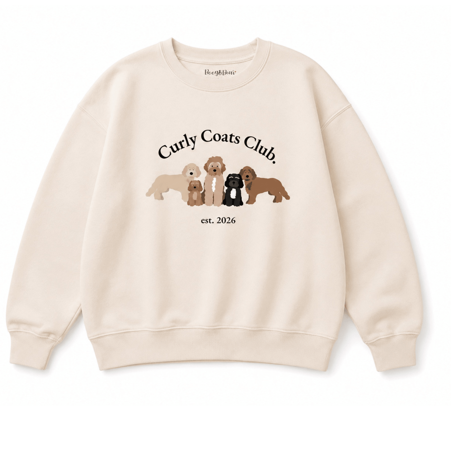 Curly Coats Club Adults' Sweatshirt - Boog and Bear