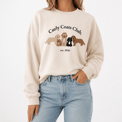Curly Coats Club Adults' Sweatshirt - Boog and Bear