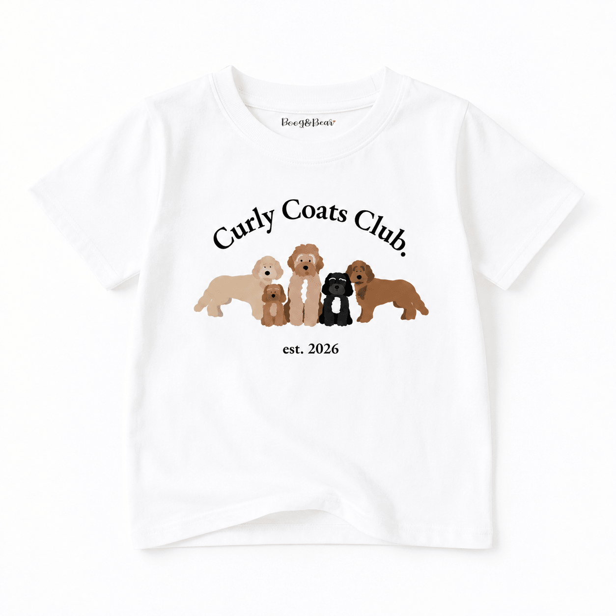 Curly Coats Club Kids' Printed T-Shirt - Boog and Bear