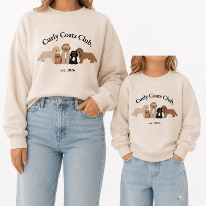 Curly Coats Club Printed Kids' Sweater - Boog and Bear