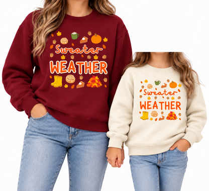 Sweater Weather Children's Printed Sweatshirt Boog and Bear