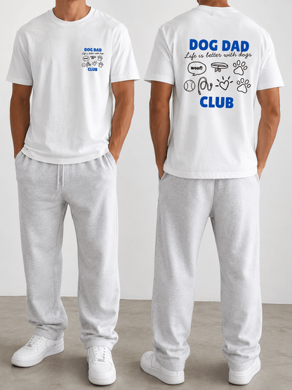 Dog Dad Club T-Shirt | Printed Front & Back Graphic Tee | Dog Lover Gift | Sizes XS–2XL - Boog and Bear