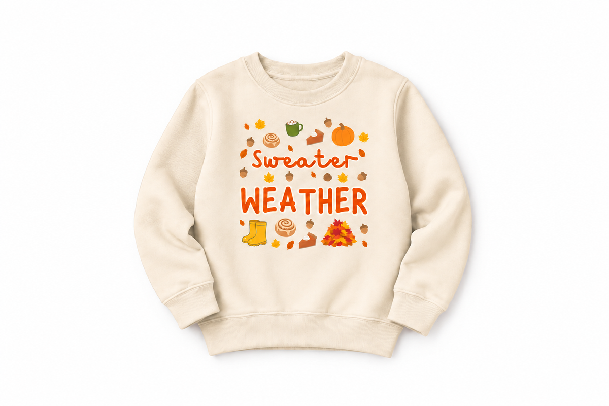 Sweater Weather Children's Printed Sweatshirt Boog and Bear
