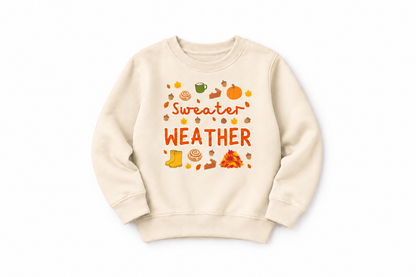 Sweater Weather Children's Printed Sweatshirt Boog and Bear