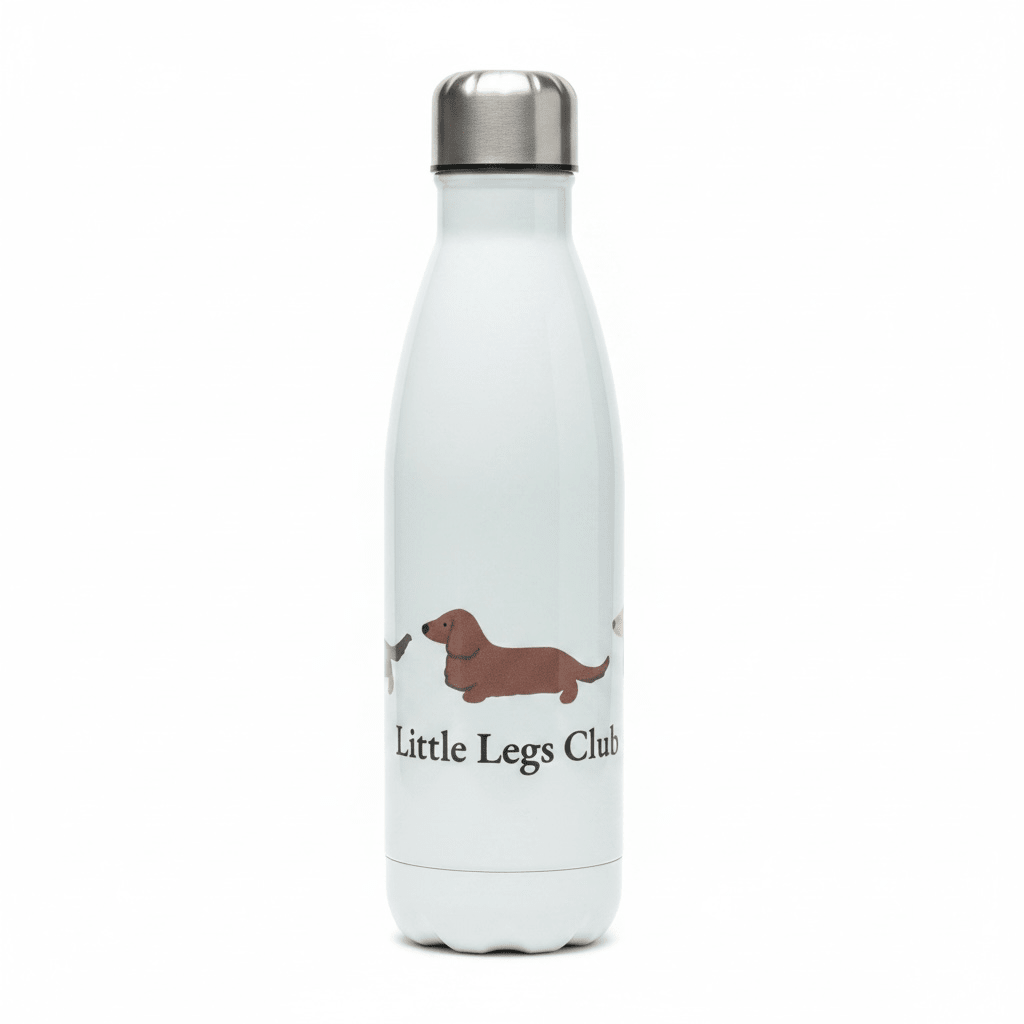 Little Legs Club 25oz Stainless Steel Flask | Hot & Cold Drinks | Dachshund Design | Dog Lover Gift | Gift Boxed - Boog and Bear