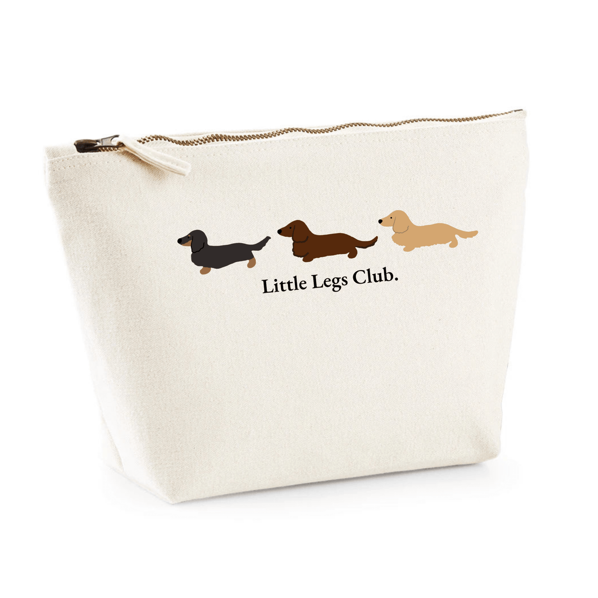 Little Legs Club Cotton Canvas Zip Pouch – 3 Sizes - Boog and Bear