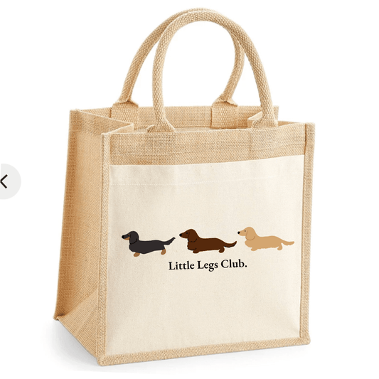 Little Legs Club Jute Tote Bag - Boog and Bear