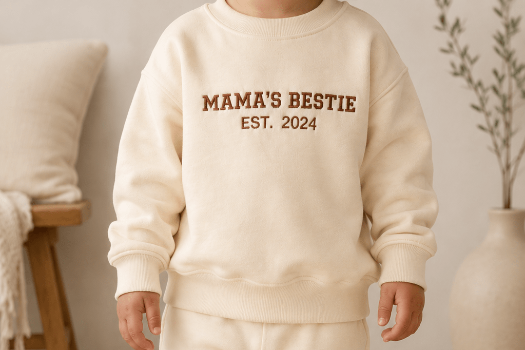 Mama and Me Varsity Sweaters Bundle | Embroidered Family Set | Matching Outfits for Mum and Child - Boog and Bear