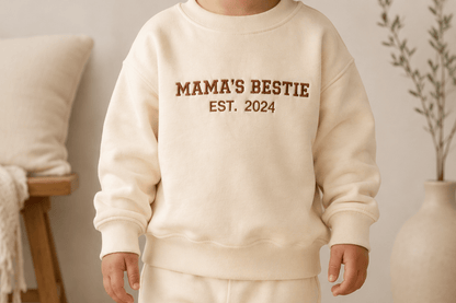 Mama and Me Varsity Sweaters Bundle | Embroidered Family Set | Matching Outfits for Mum and Child - Boog and Bear