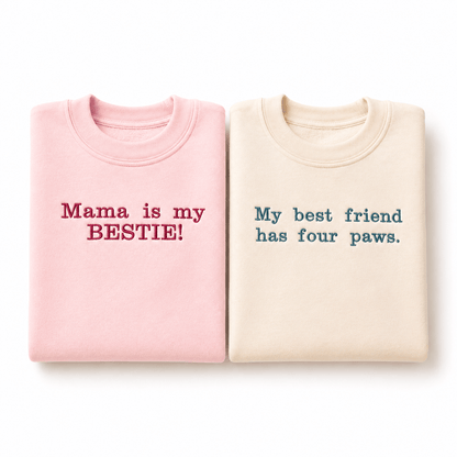 Personalised Adult's Sweater | Fully Custom Embroidered Sweatshirt | Unisex Gift | Sizes XS and Above - Boog and Bear