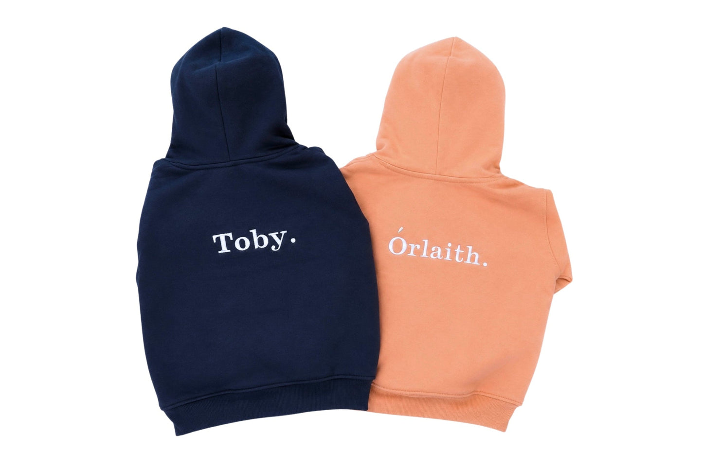Personalised Children's Hoodie | Embroidered Front & Back | Kids Hooded Sweatshirt | Pale Pink, Navy or Khaki | Ages 1–13 - Boog and Bear