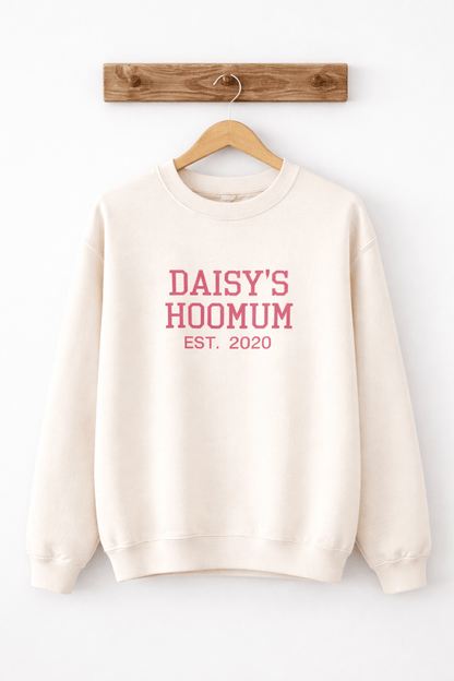 Personalised Mama and Me Matching Varsity Mini Sweaters | Embroidered Family Set | Matching Outfits for Mum and Child - Boog and Bear