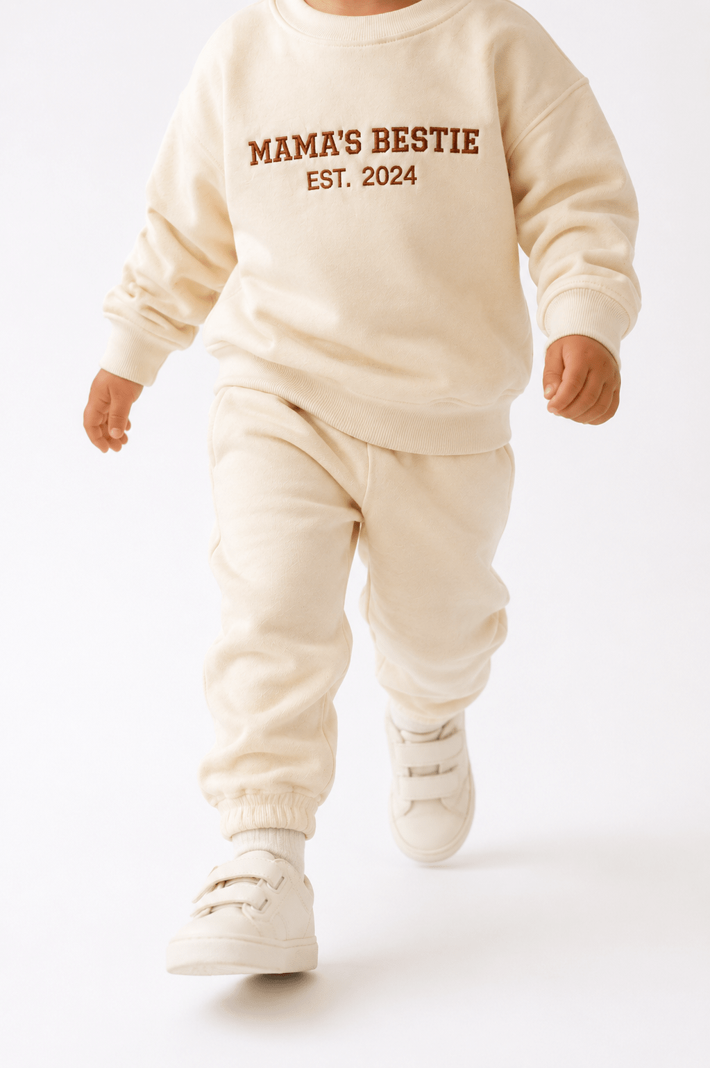 Personalised Mama and Me Matching Varsity Mini Sweaters | Embroidered Family Set | Matching Outfits for Mum and Child - Boog and Bear