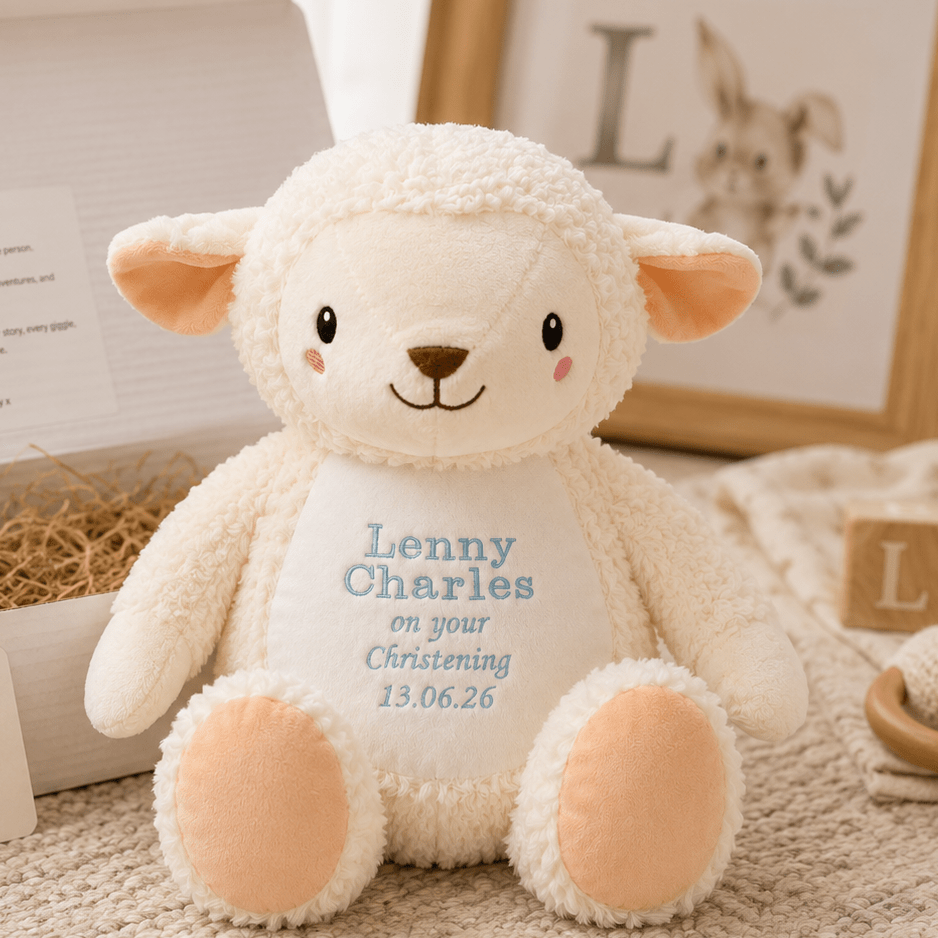 Personalised Tummi Bear® Gift Box | Embroidered Soft Toy | Choose Your Animal & Occasion | New Baby, Christening & Birthday Gift - Boog and Bear