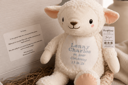 Personalised Tummi Bear® Gift Box | Embroidered Soft Toy | Choose Your Animal & Occasion | New Baby, Christening & Birthday Gift - Boog and Bear