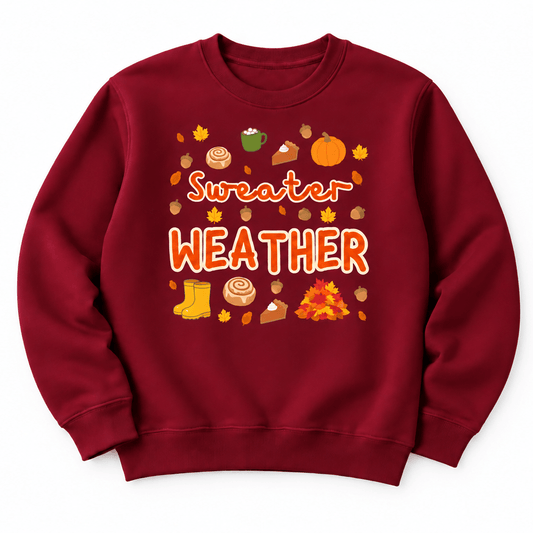 Sweater Weather Adult Printed Sweatshirt - Boog and Bear