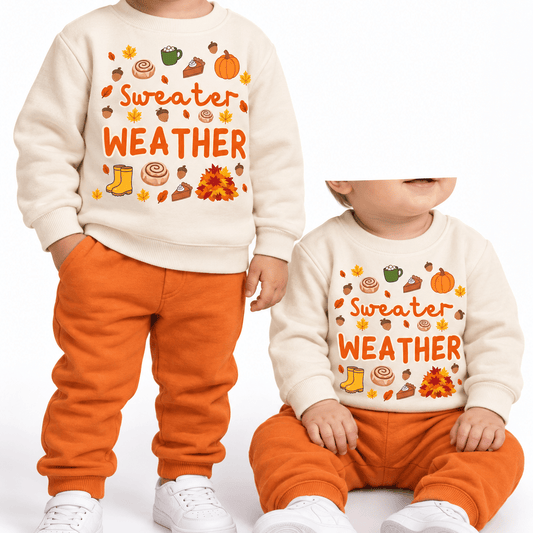 Sweater Weather Children's Printed Sweatshirt - Boog and Bear